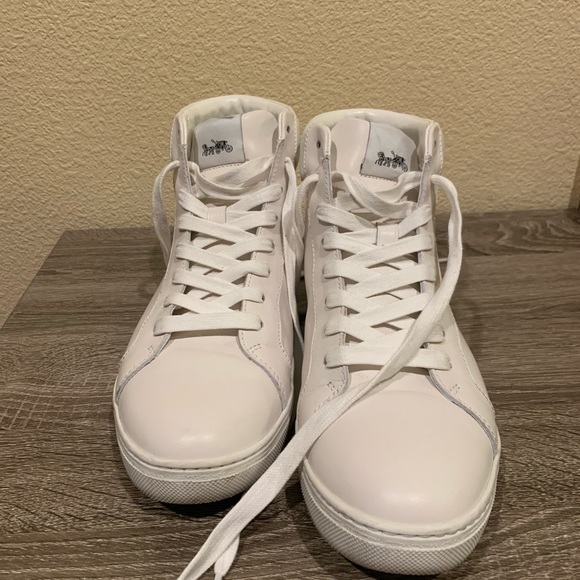 men's coach high top sneakers